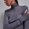 Wełniana bluzka slim fit Essential
