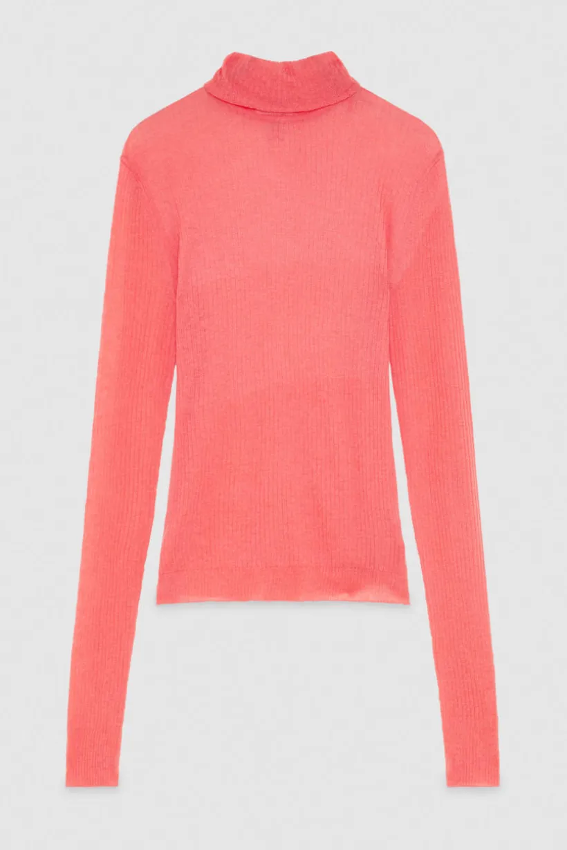 Wełniana bluzka slim fit Essential