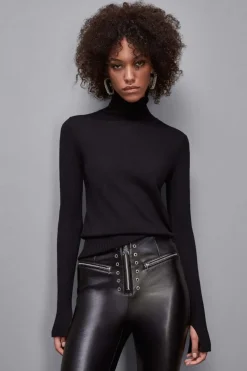 Wełniany golf slim fit