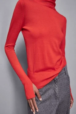 Wełniany golf slim fit