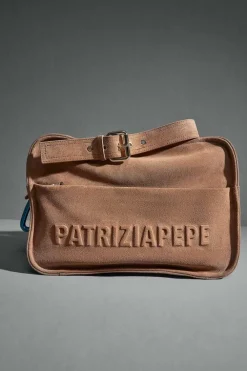Zamszowa torba IMPERFECTION na zakupy