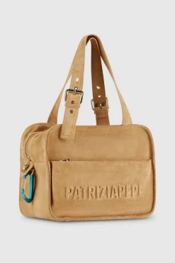 Zamszowa torba IMPERFECTION na zakupy