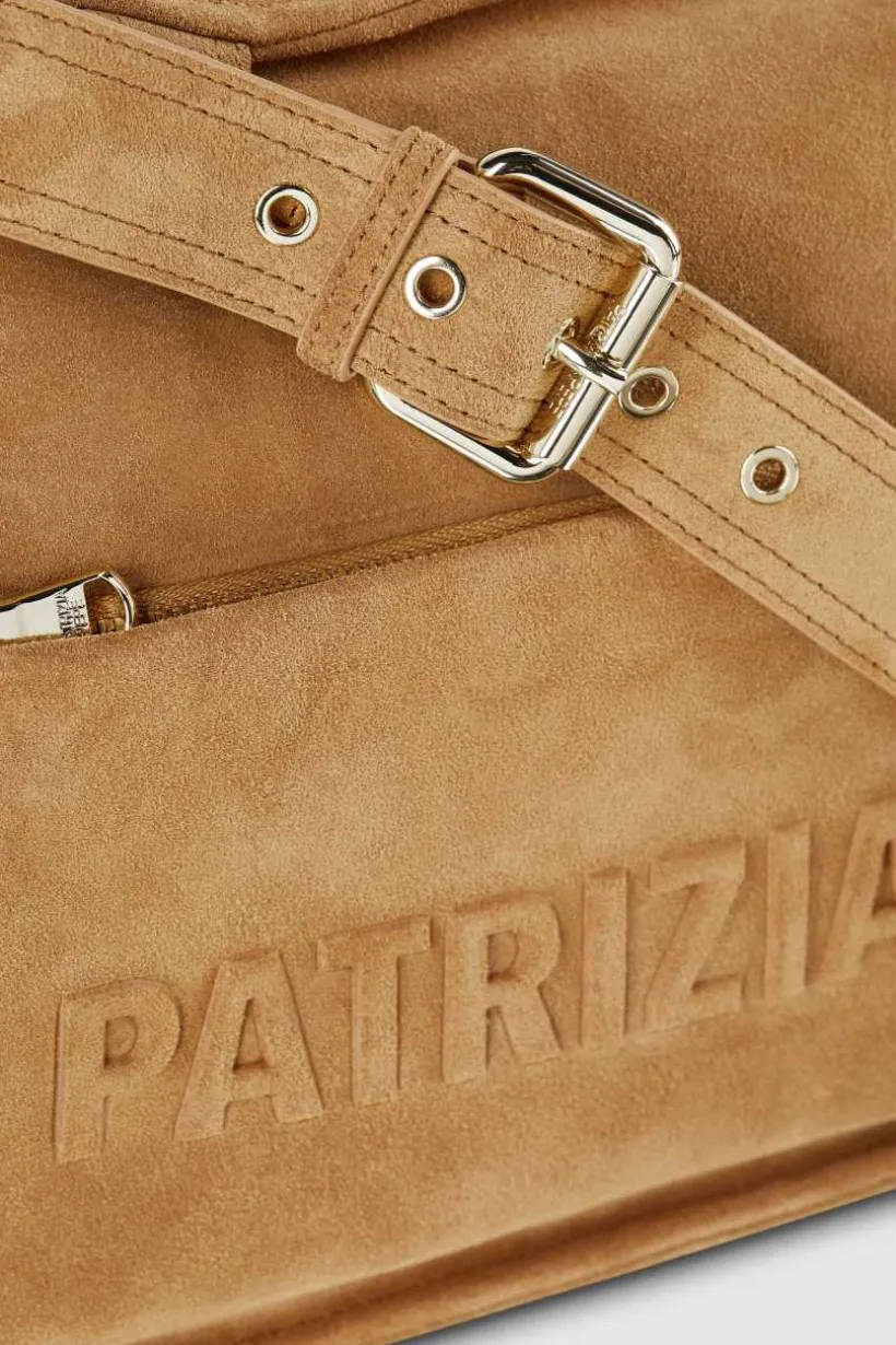 Zamszowa torba IMPERFECTION na zakupy